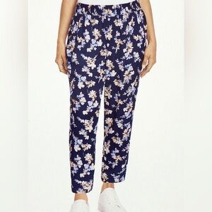 Jessica Simpson Pants Size L Cameren Pull-On Bouquet Splash Floral Print
